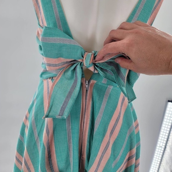 JODI Kristopher Striped Open Back Dress NWOT - Picture 5 of 6